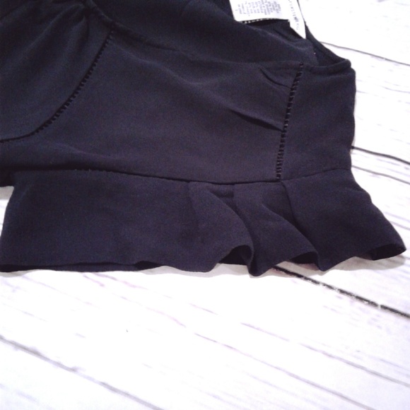 DVF Diane Von Furstenberg Black Eugenia Top Size 2 - Picture 8 of 8